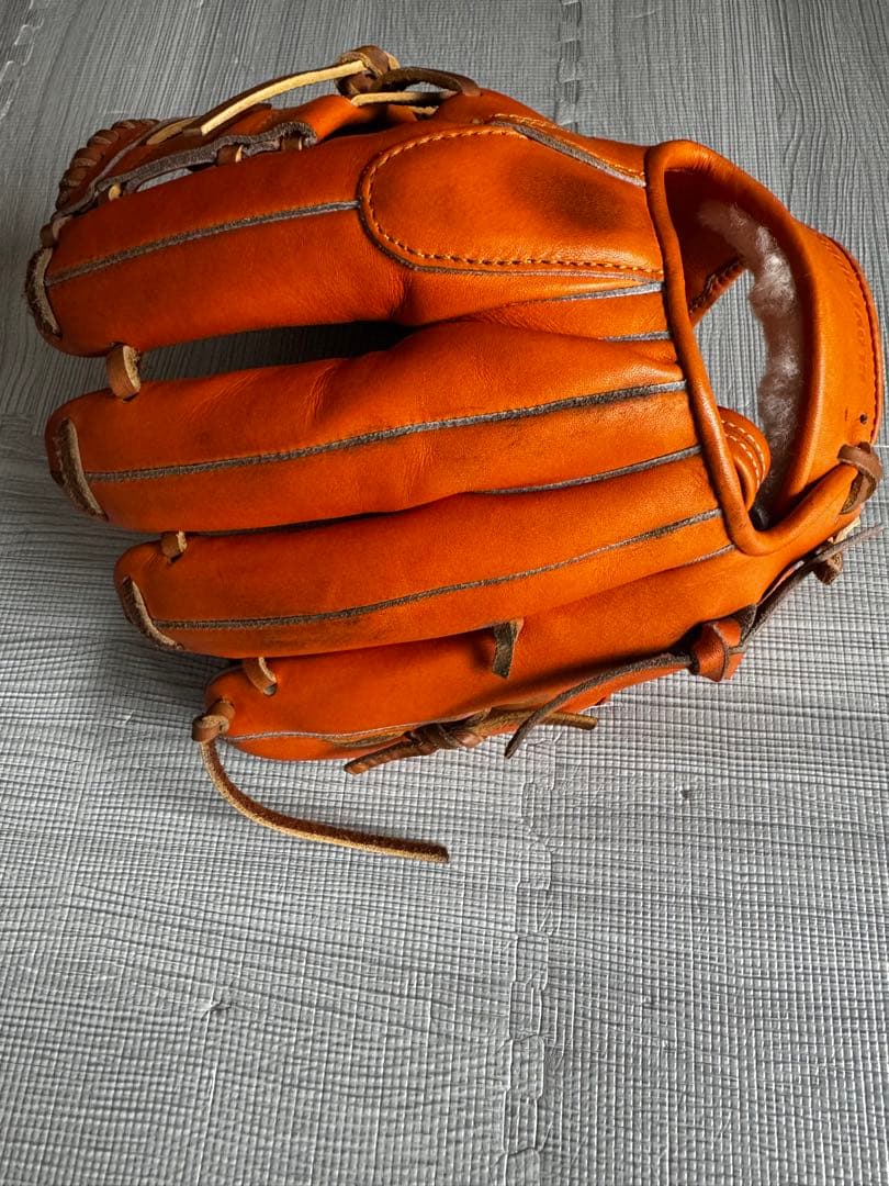 硬式グローブ オレンジ
