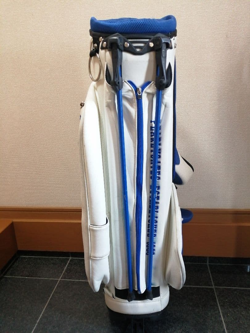 PEARLY GATES パーリーゲイツ　スタンドキャディバッグ　白青