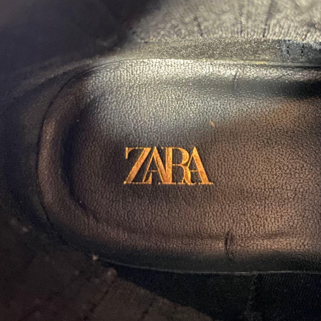 美品✨ZARA ショートブーツ サイドゴア ブラック 人気 定番 40
