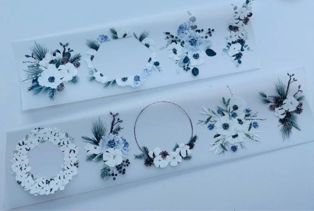 新品　Winter Wreath　PETマスキングテープ　マステ　10m