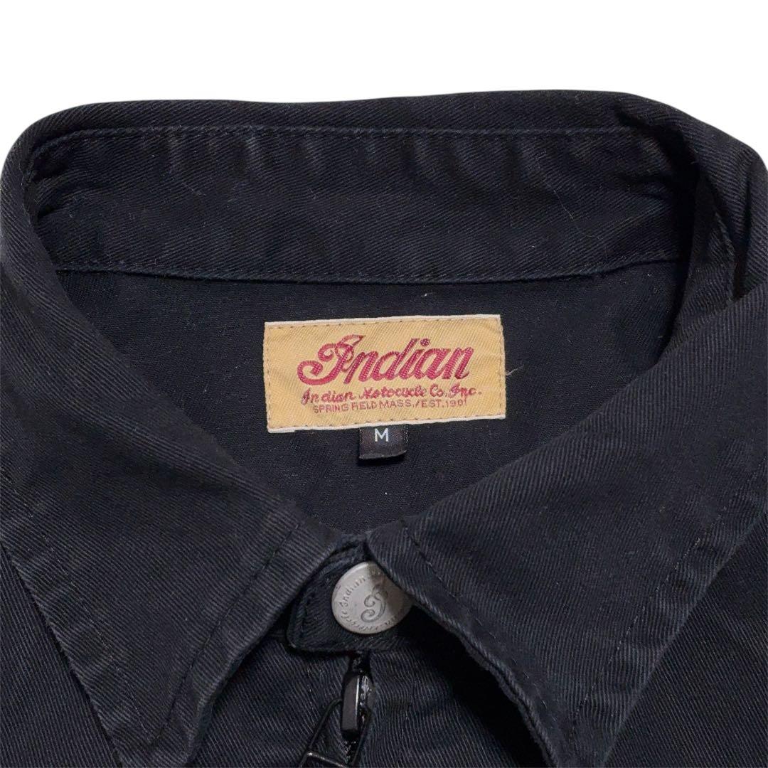 インディアンモーターサイクル オールインワン オーバーオール つなぎ ブラックM