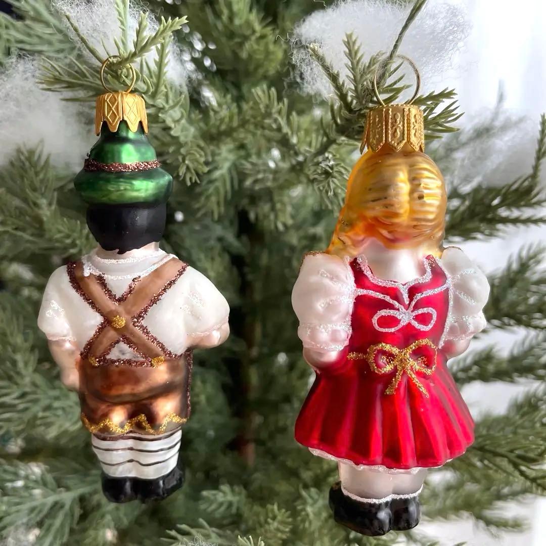 ドイツ　クリスマス　ガラスオーナメント ☆彡