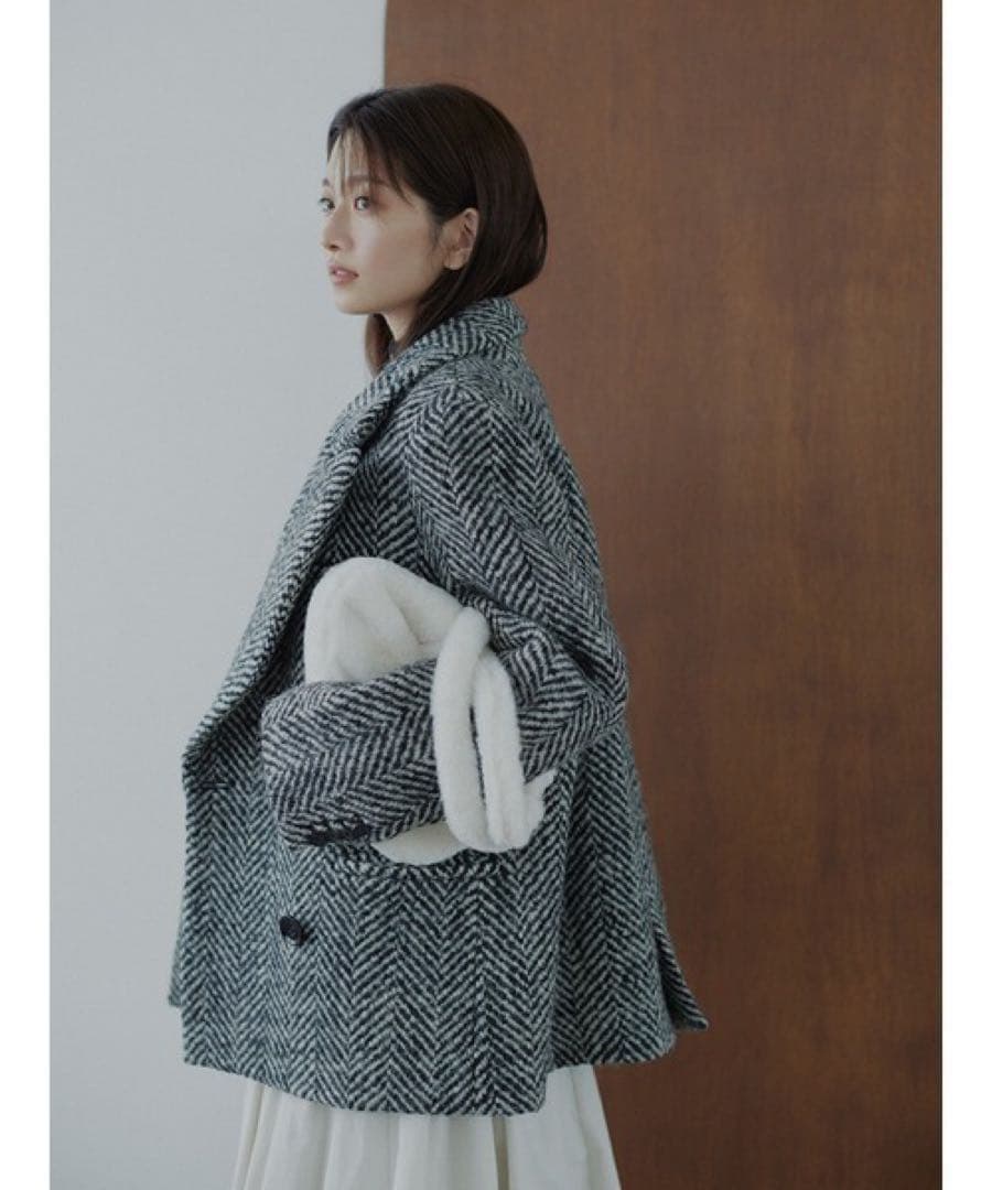 SNIDEL オーバーボックスジャケットコート