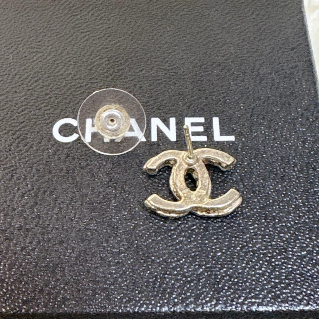 Chanel シャネル CCロゴ ピアス ココマーク パール ゴールド 片耳用