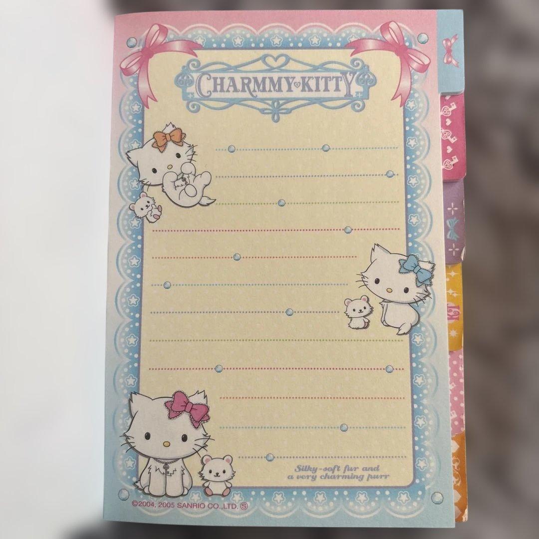 【レア】サンリオ チャーミーキティ メモ帳 メモパッド ティアラ 平成レトロ
