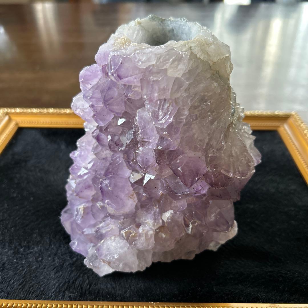 ✨破格✨絶品‼️アメジスト☆噴水☆天然石☆ファウンテン☆高さ24㎝⭐︎秘蔵品⭐︎レア⭐︎