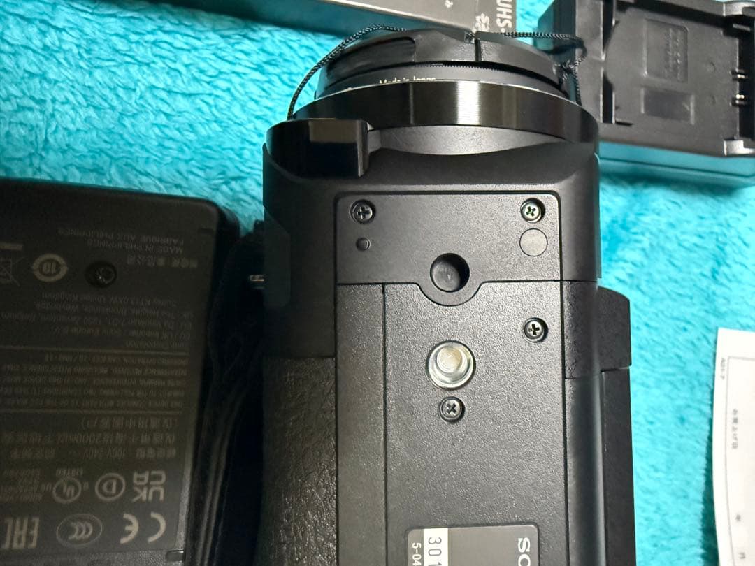 ブラックSONY FDR-AX45AビデオカメラSDカードTOUGH 128G他