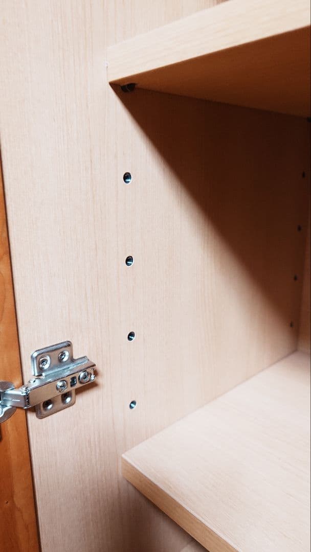 木製本棚 ガラス扉付き チェリー