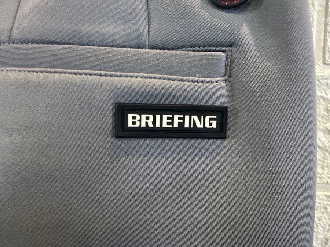 BRIEFING ブリーフィング 3D ロゴ ジョガー パンツ グレー
