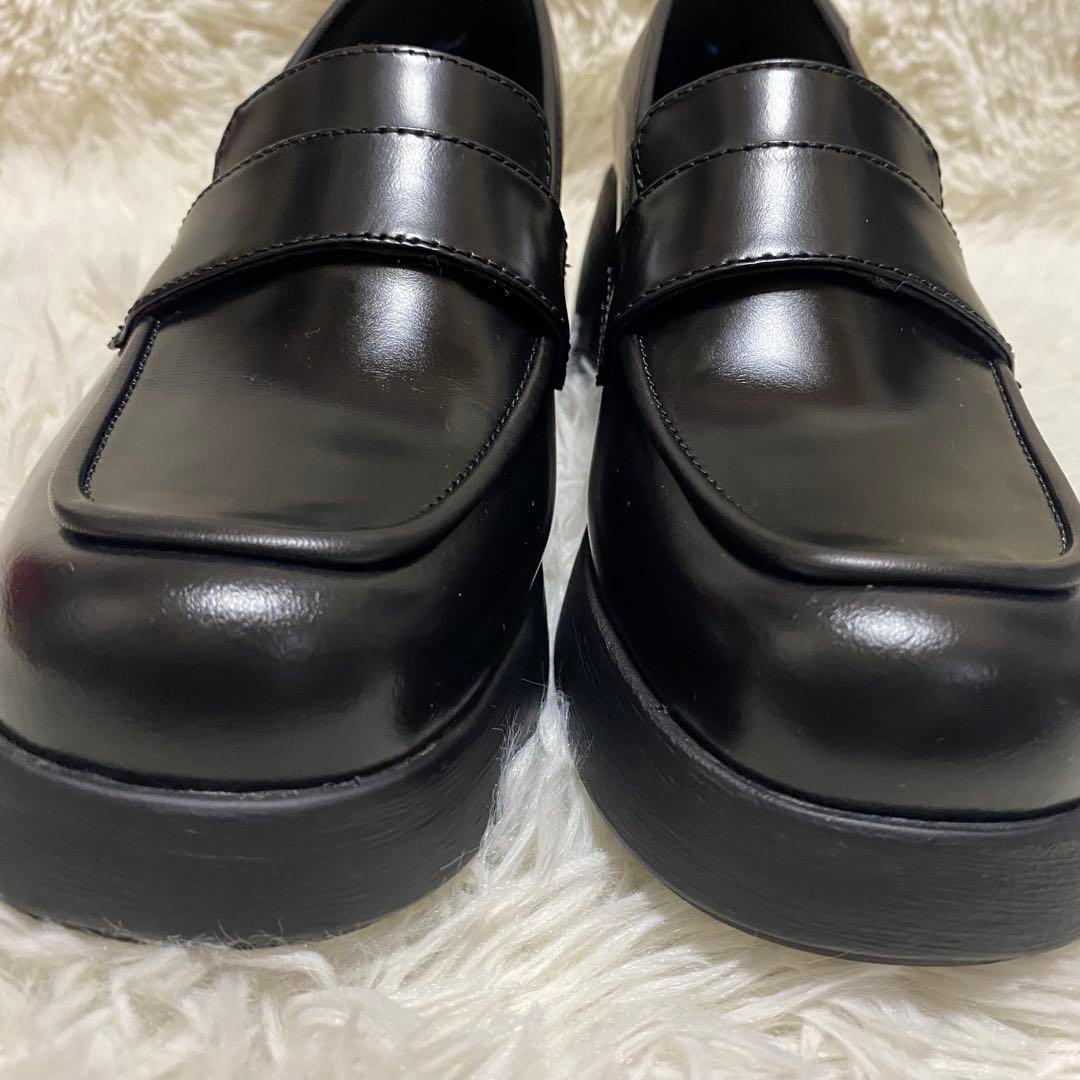 ✨美品✨CAMPER Thelma 厚底 レザー パンプス ブラック黒ローファー