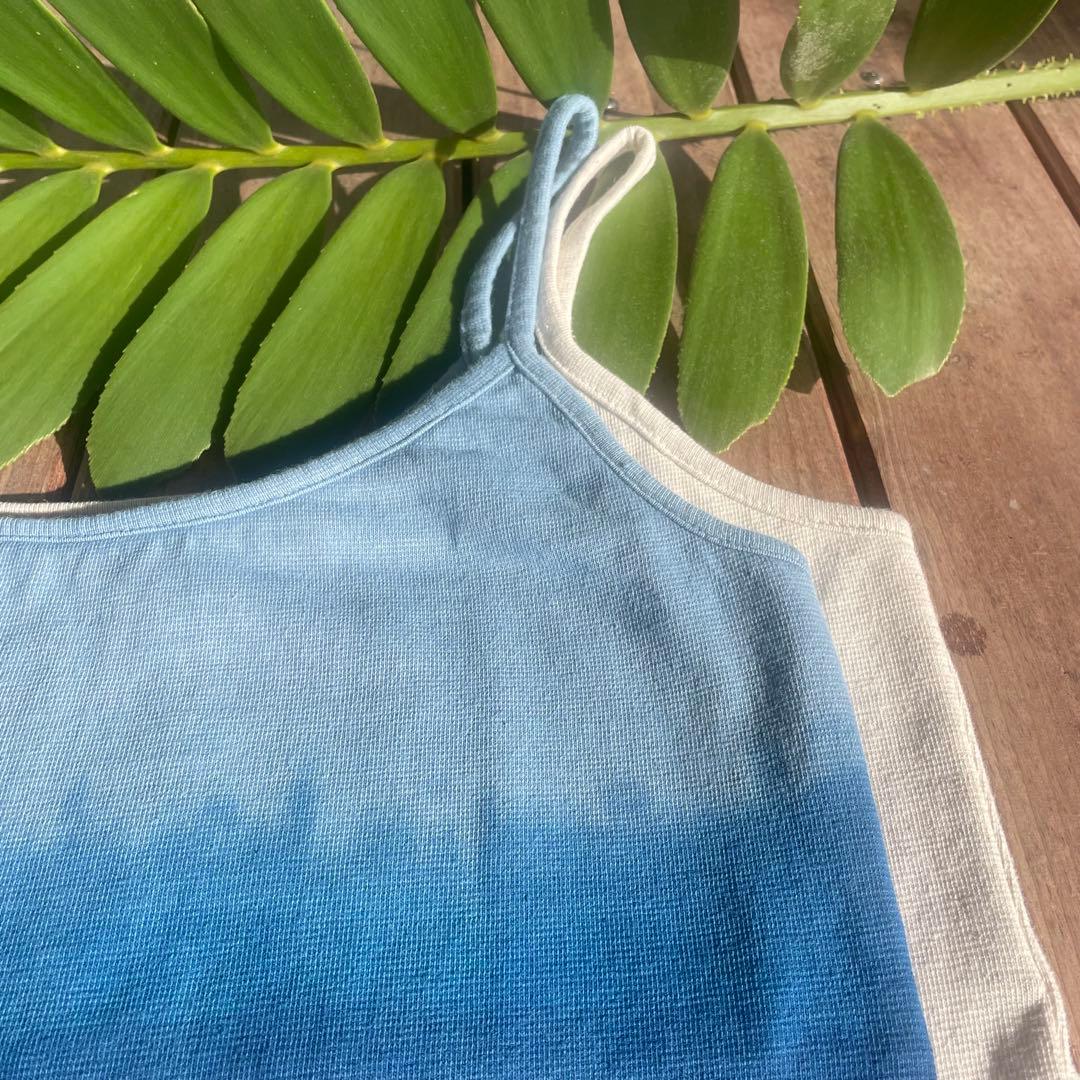 再販✨大人気定番✨ヘンプコットン　カップイン キャミソール【生成り】パット付属