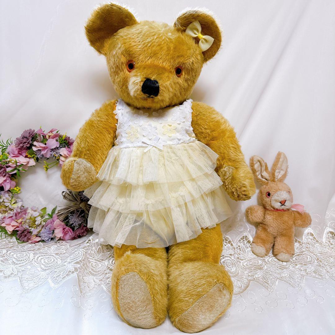 オレンジベア 様❤️大きなイギリスアンティークベア❤️64cm