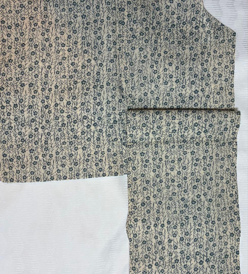 竺仙　絹紅梅　浴衣　撫子繋ぎ　難あり