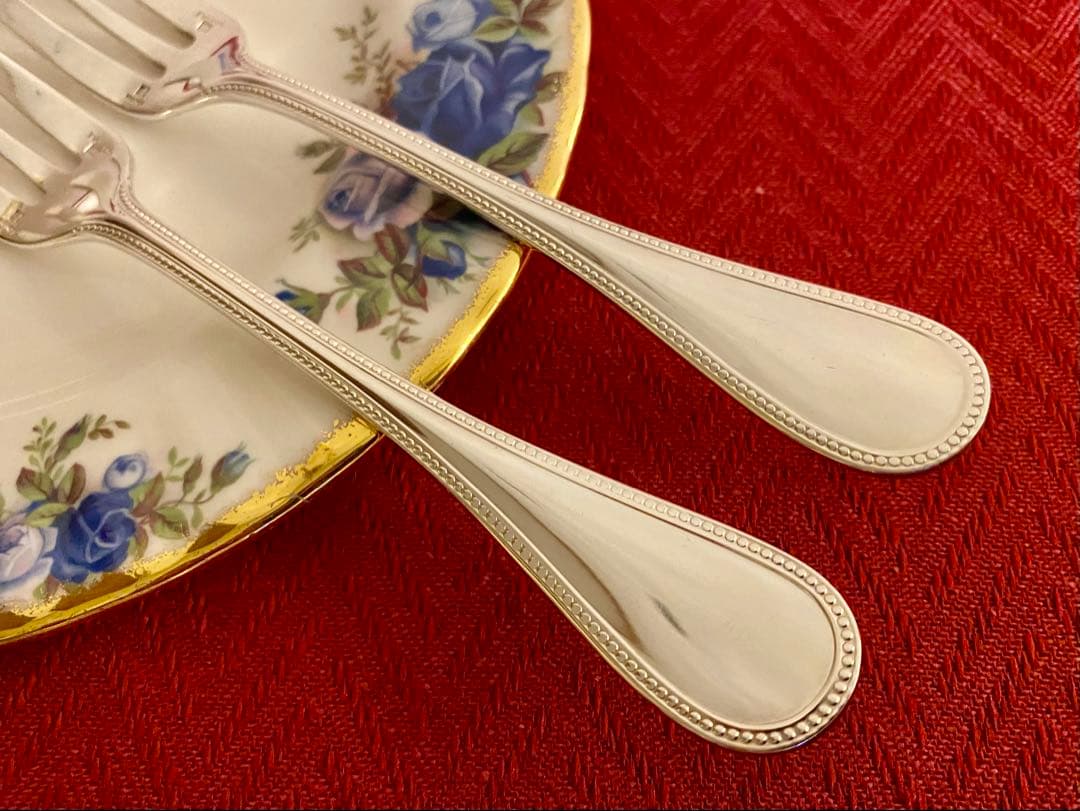 【あいさま専用商品☆極美品☆】クリストフル パール ケーキフォーク3本セット