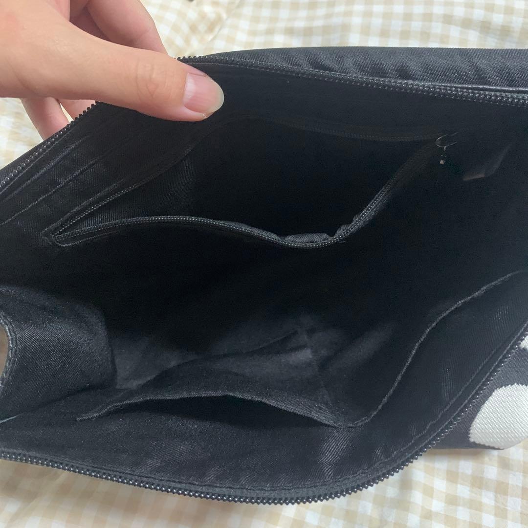 イアパピヨネ　ワイドテープ　ショルダーバッグ ボディバッグ　ダルメシアン