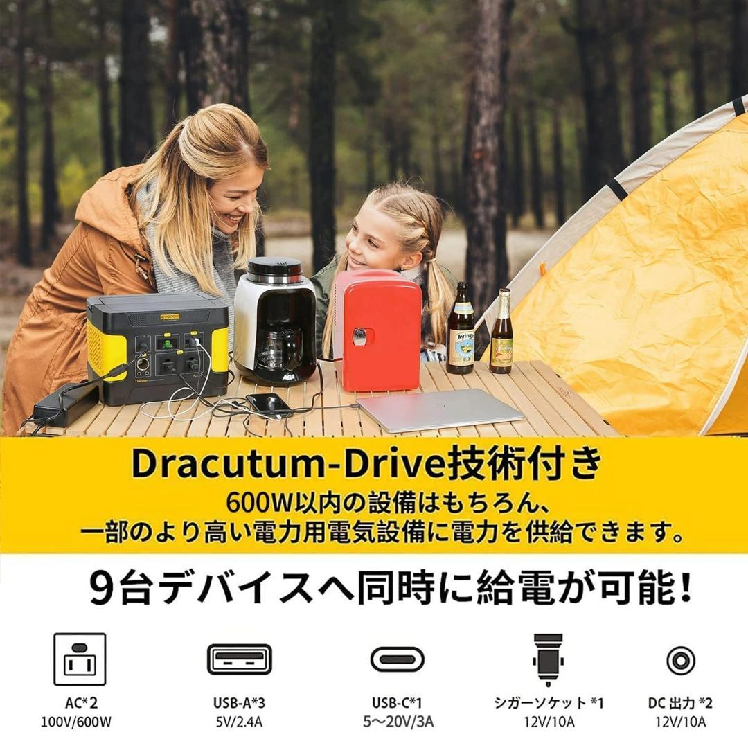 EVOPOW E600 ポータブル電源 515Wh