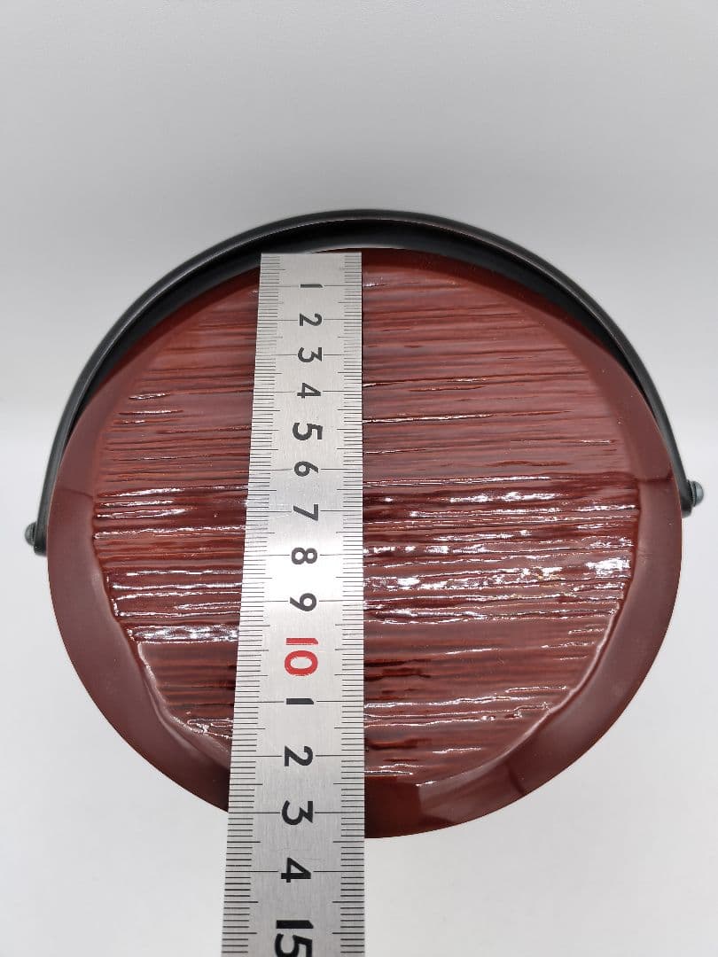 c564 手付曲水指 溜塗　芳桂堂　木箱 茶道具 古物