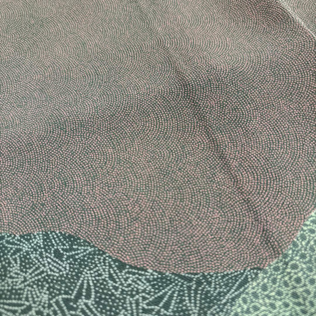 l*o様 作家物 江戸小紋 鮫小紋 紋無し 船 唐草 付下げ 正絹 AK-495