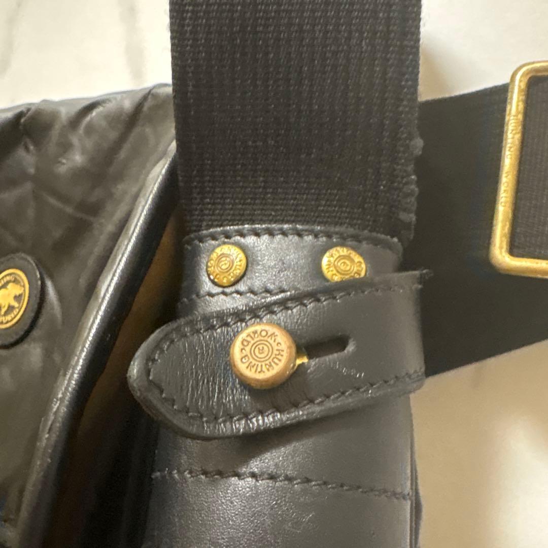 ハンティングワールド　バチュークロス　ショルダーバッグ　黒