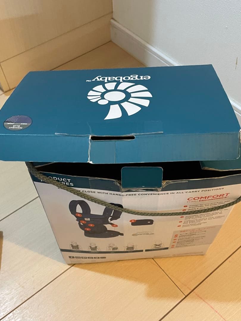 【美品】エルゴベビー　オムニ360 クールエア　ミッドナイトブルー