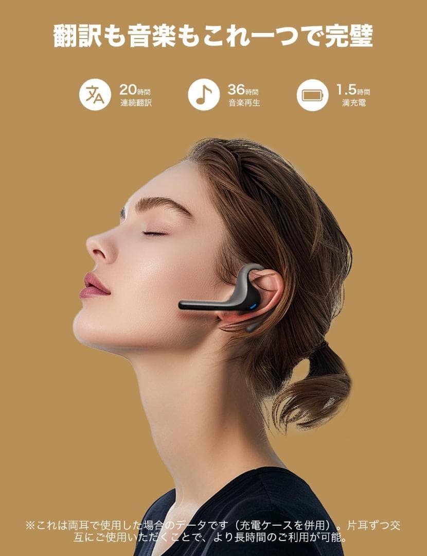 新品☆Timekettle W4 Pro AI通訳機 翻訳機能付きイヤホン