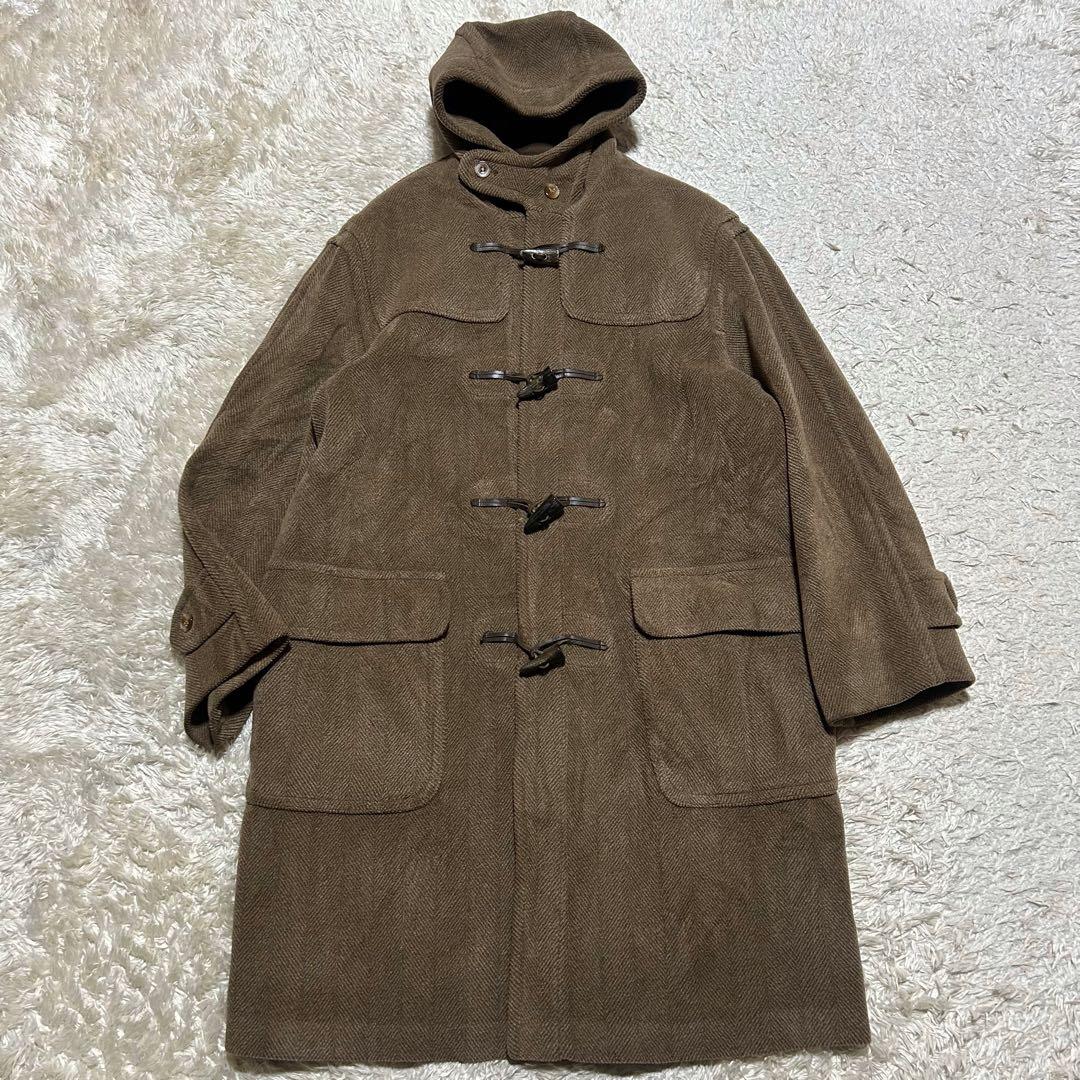 グローバーオール キングストン ヘリンボーン ダッフルコート 茶系 XL相当