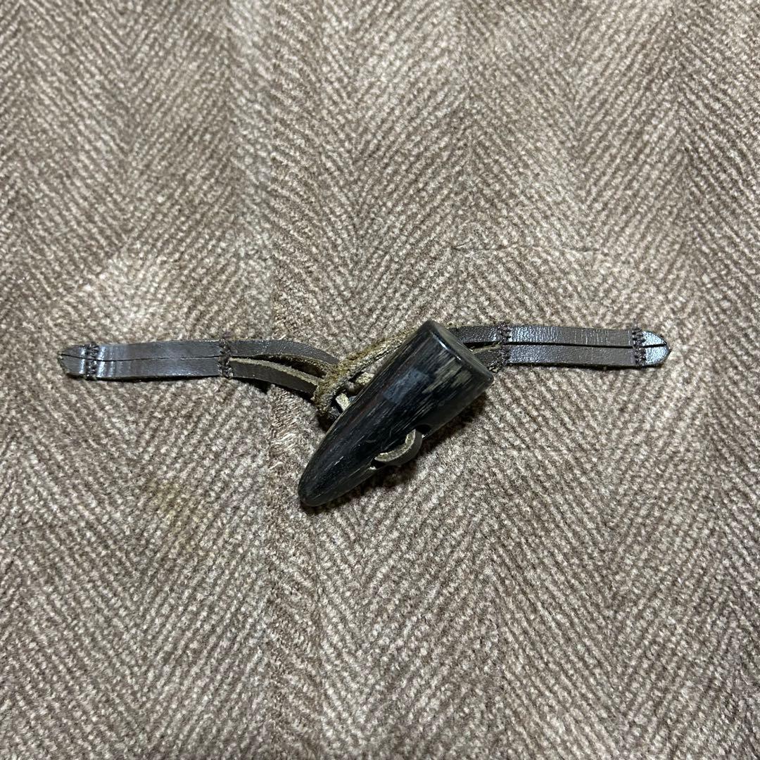 グローバーオール キングストン ヘリンボーン ダッフルコート 茶系 XL相当