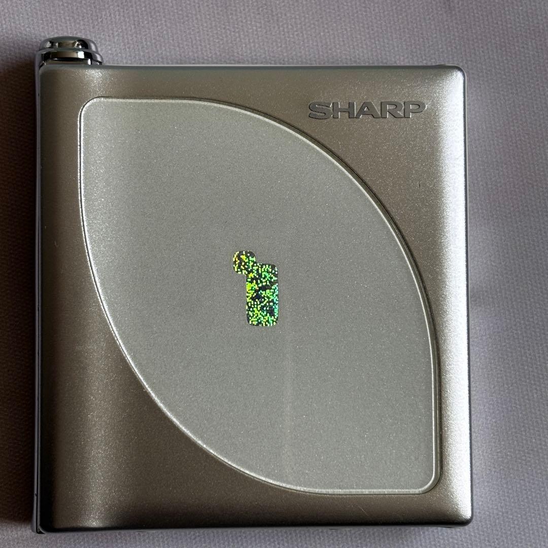SHARP ポータブルMDプレーヤーMD-ST60-S 1bitデジタルアンプ