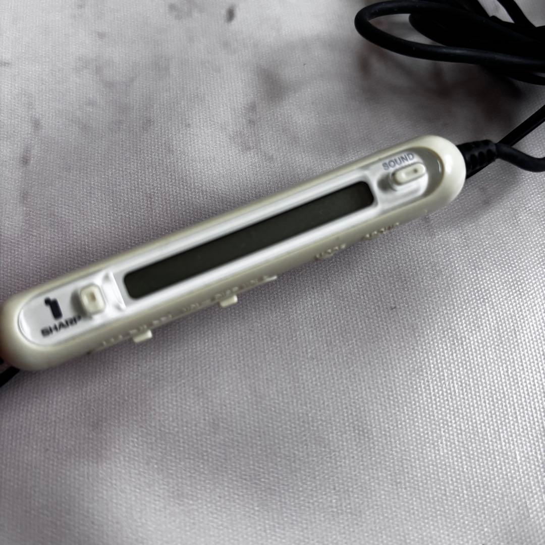 SHARP ポータブルMDプレーヤーMD-ST60-S 1bitデジタルアンプ