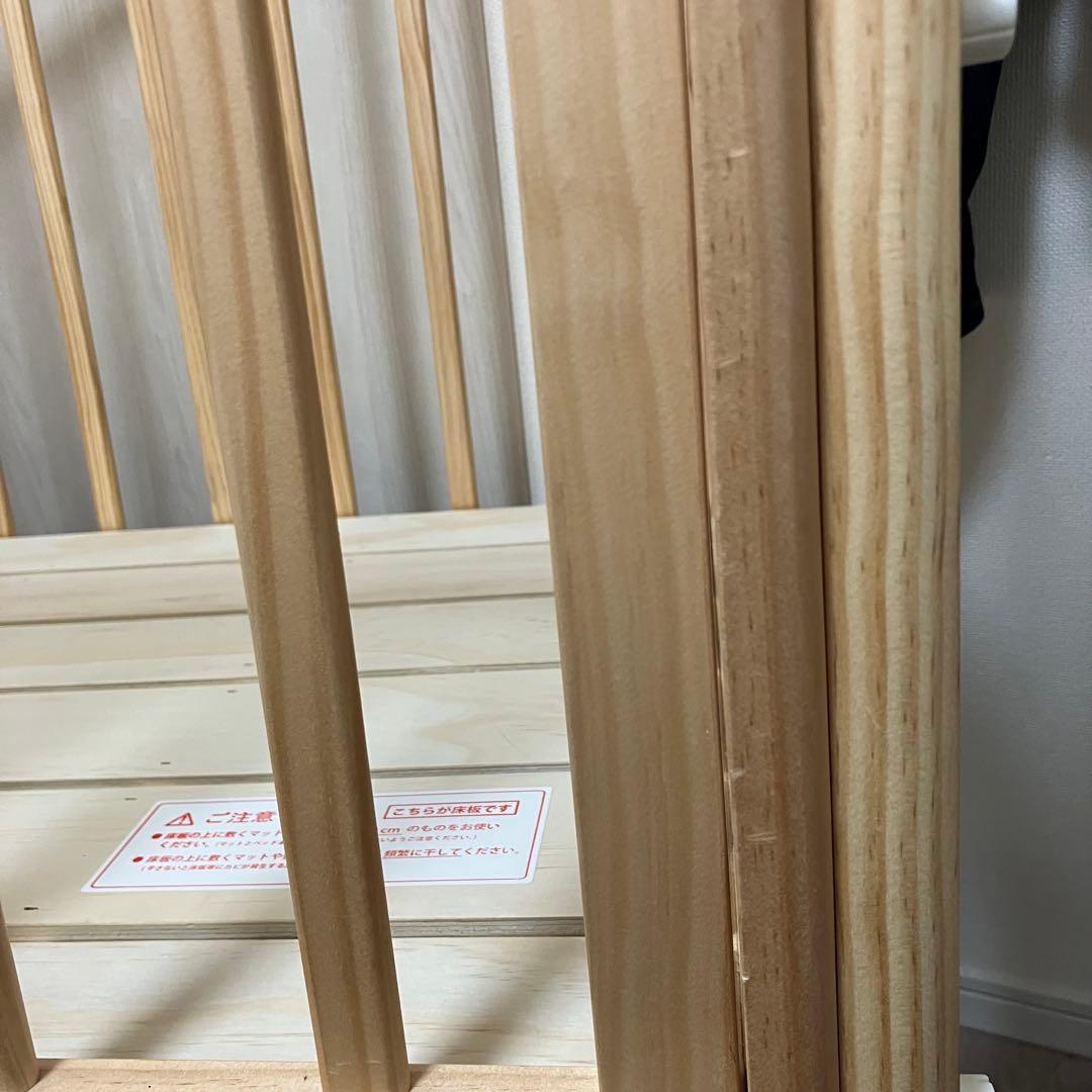 そいねーる　ミニベビーベッド　ナチュラル　60×90cm ベビーベッド