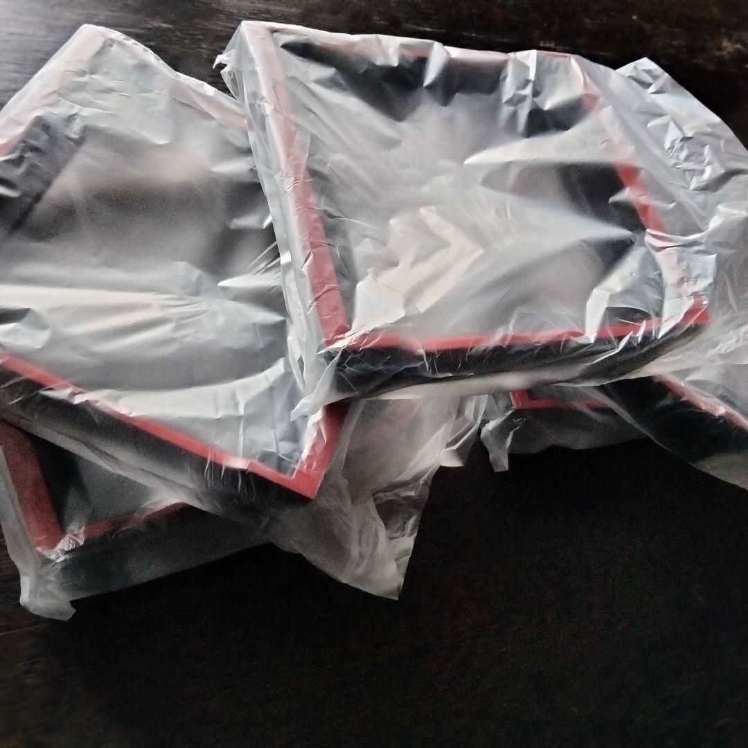 蕎麦せいろ　5客セット　貴舟盛り黒天朱　底なし