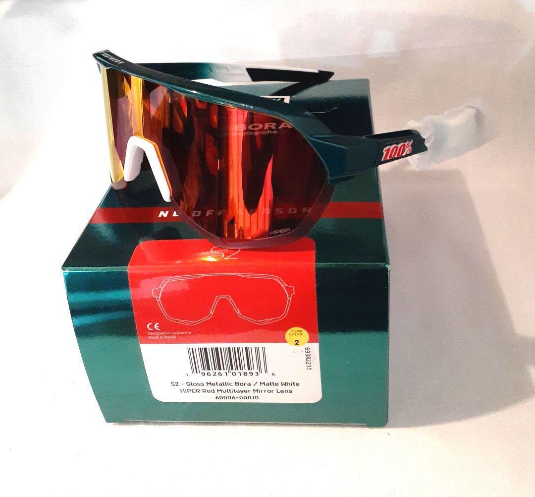 100% S2 BORA グリーンラメ ワンハンドレッド サングラス