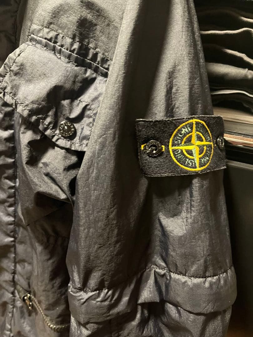 ストーンアイランド 3L MENBRANA ロング ジャケット ガーメントダイ