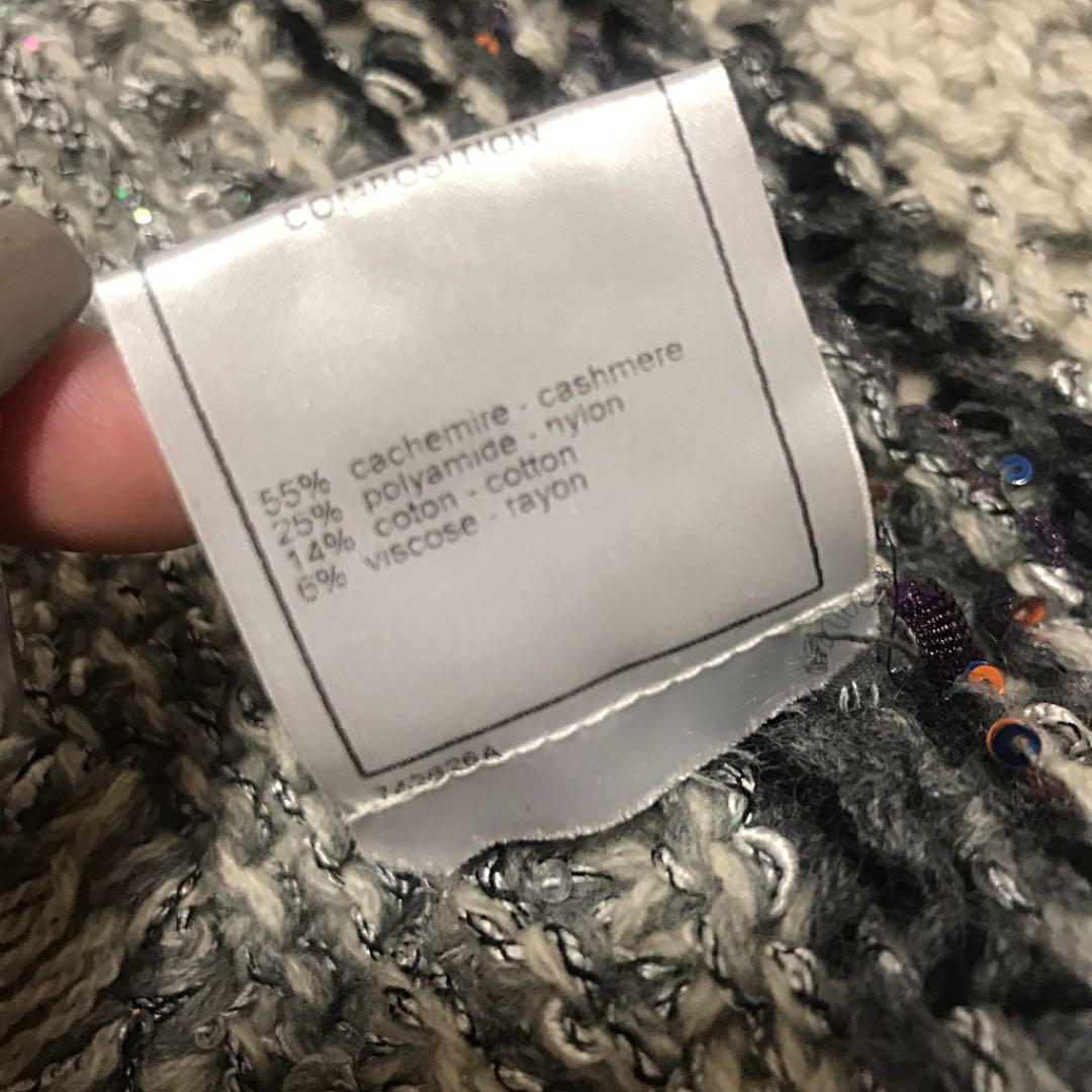 CHANEL シャネル　マフラー　グレー