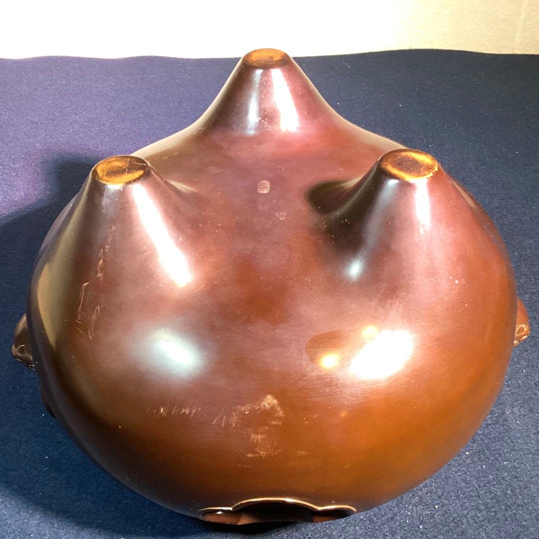 一ノ瀬宗也　佐藤浄清合作　唐銅鬼面風炉