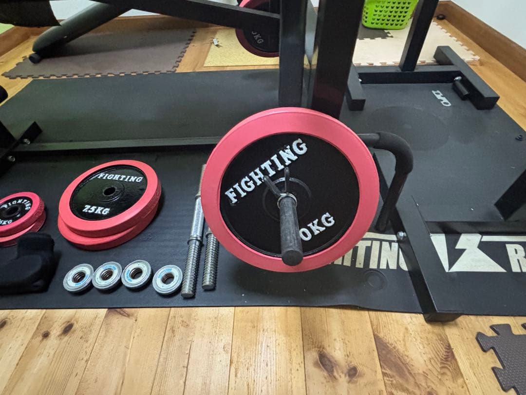 ま*る様 FIGHTING ウエイトトレーニングセット　引き取り限定