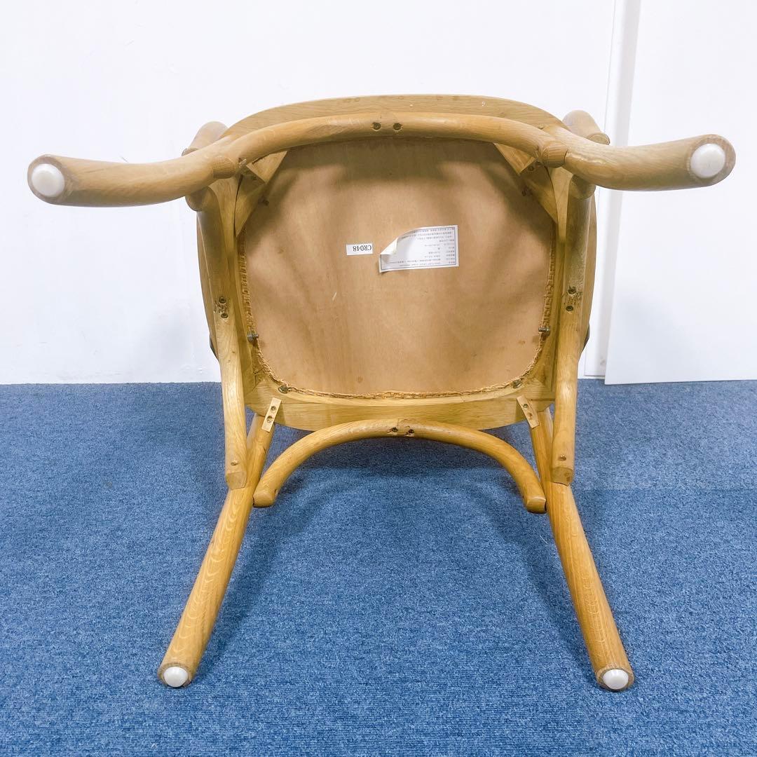 関家具 クラッシュゲート クロスバック ダイニングチェア アームチェア 椅子 籐