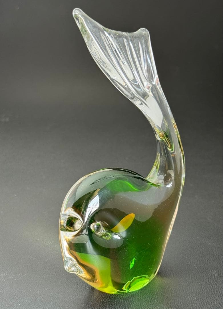 FM KONSTGLAS ガラスの魚オブジェ