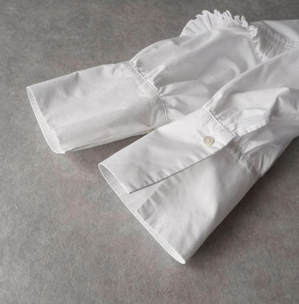 美品 マリリンムーン 2,7万円 フリルブラウス スタンドカラーブラウス 452