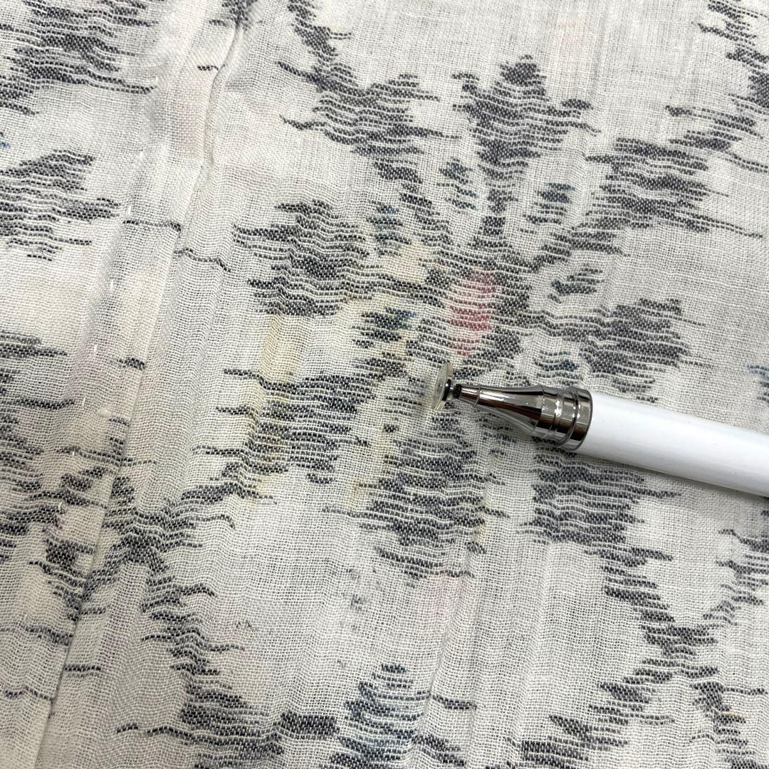 小千谷ちぢみ　着物　白　三越扱い