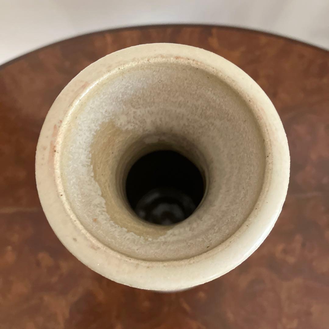 赤膚焼 大塩正人 萩釉乱れかけ 花瓶 華道具