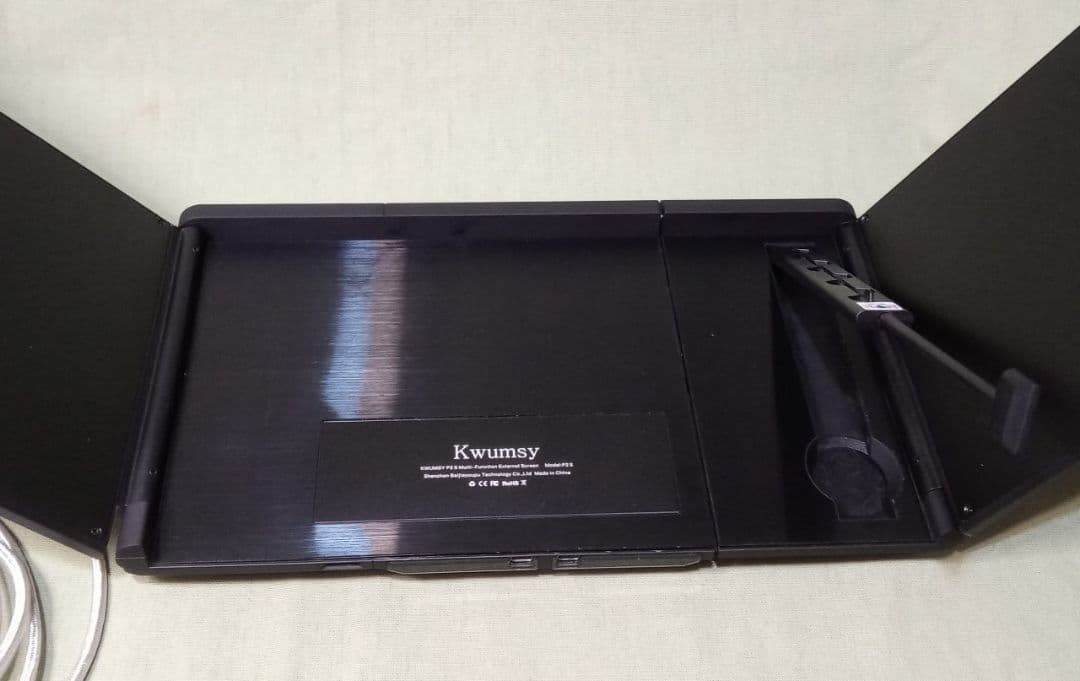 12インチ デュアル モバイルモニター KWUMSY P2Sトリスクリーン