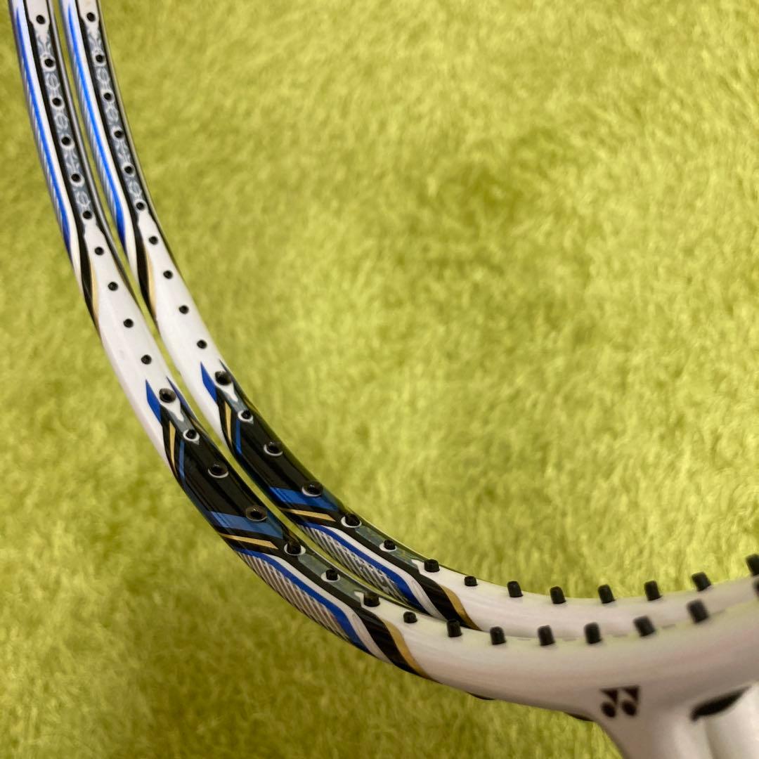 【良品】YONEX ナノレイ750 4U クリスタルブルー【2本まとめ売り】