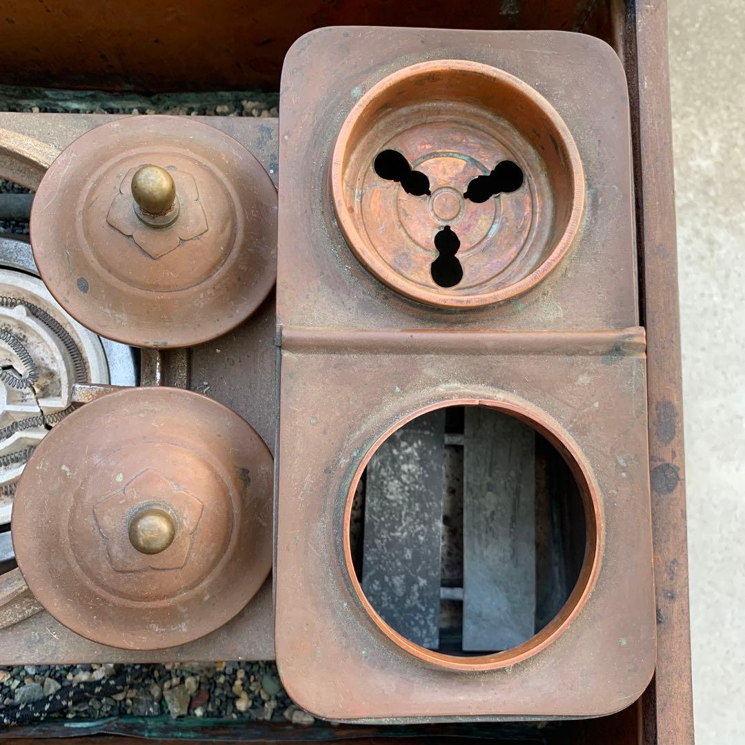 木製長火鉢　角火鉢　欅テーブル　囲炉裏　送料込み　　＊引き取り歓迎お値引きします