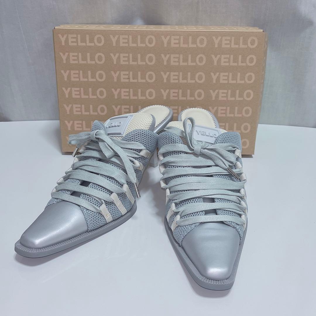 新品　YELLO O SNEAKER MULES スニーカーミュール　グレー