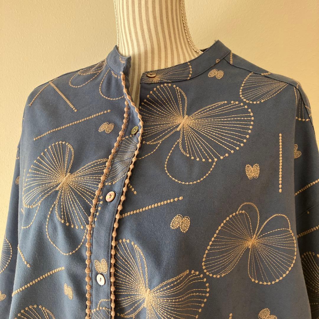 週末セール【マーブルシュッド】2024 EMB geme ちょうちょ刺繍　秋冬