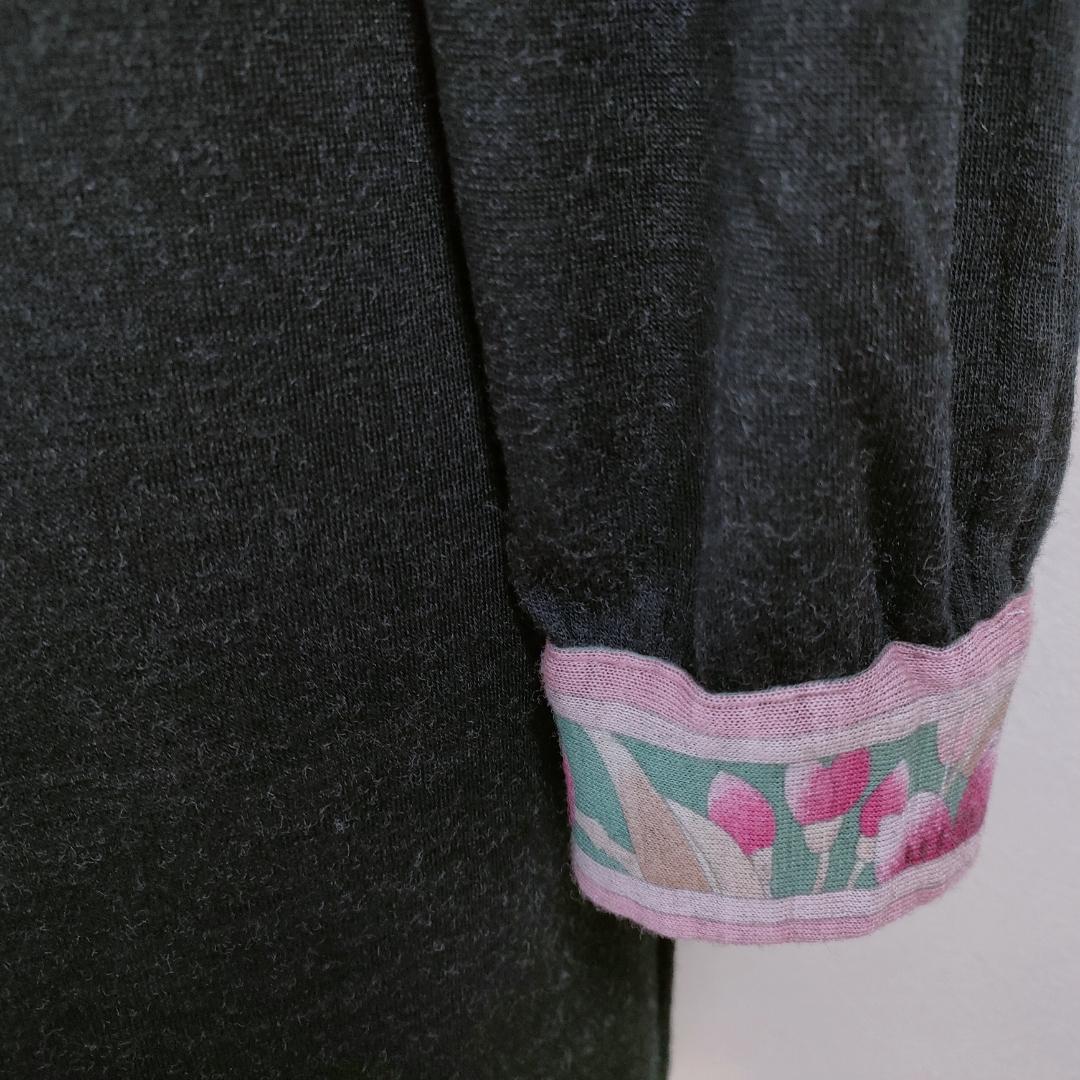 新品　大きいサイズ　レオナール　ワンピース　ライン 両面着用　40～42