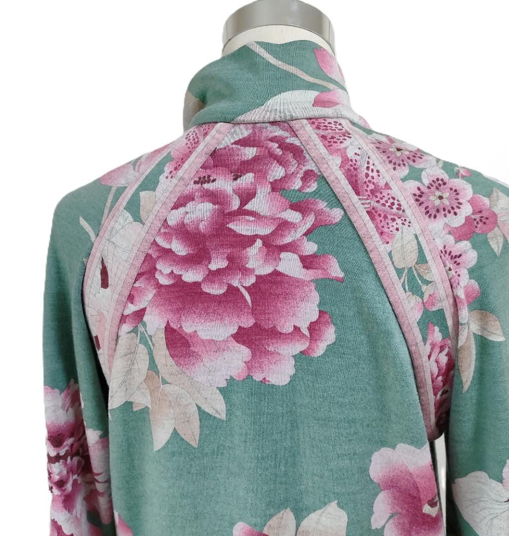 新品　大きいサイズ　レオナール　ワンピース　ライン 両面着用　40～42