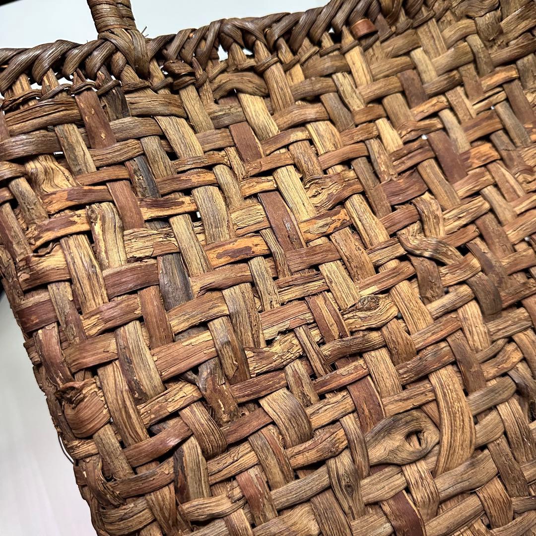 山葡萄☆国産☆トートバッグ☆編み込み☆カゴバッグ☆