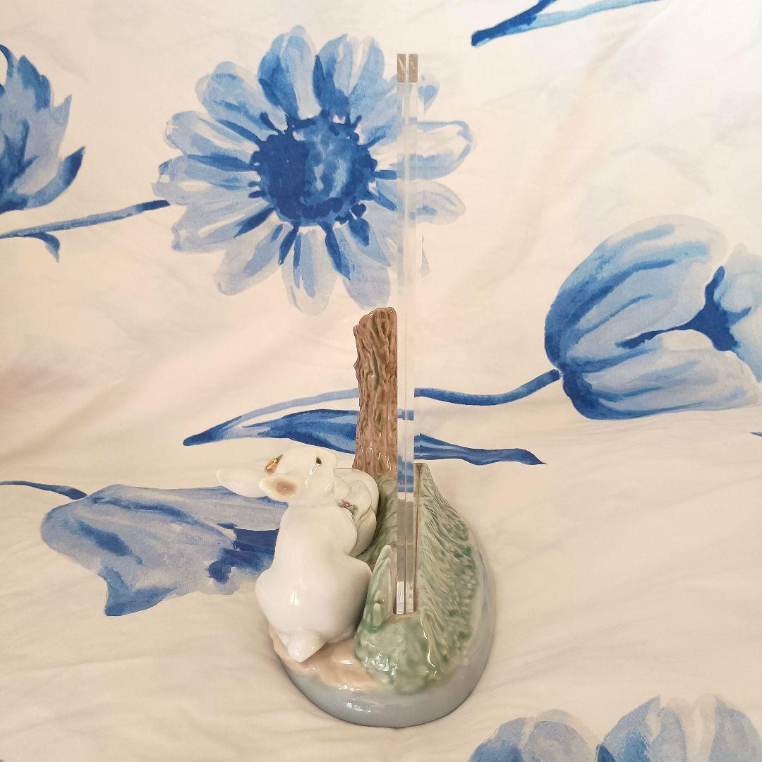 リヤドロ　写真立て　フォトフレーム　うさぎ　木　森　かわいい　置物